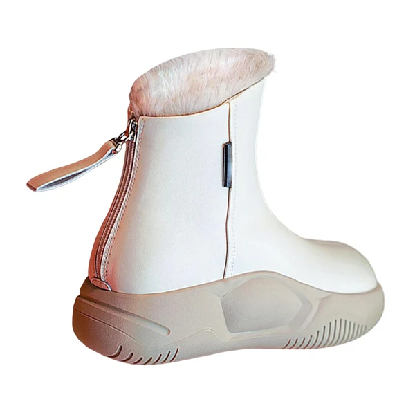 Versatile Maxbell Women's Winter Snow Boot Soft Plush Thick Soled for Climbing Fishing Outdoor 40 Beige Fast