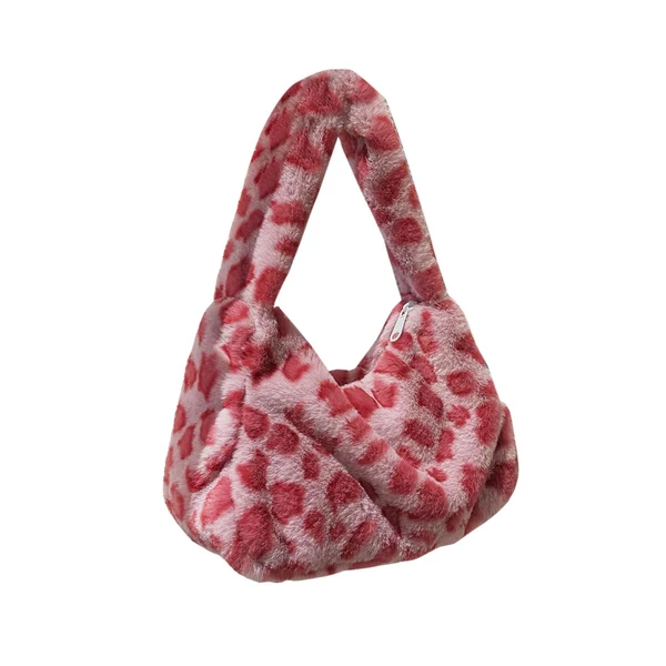 Secure Maxbell Fashion Women Plush Shoulder Bag Ladies Shopping Bags for Dating Work Travel Enhanced