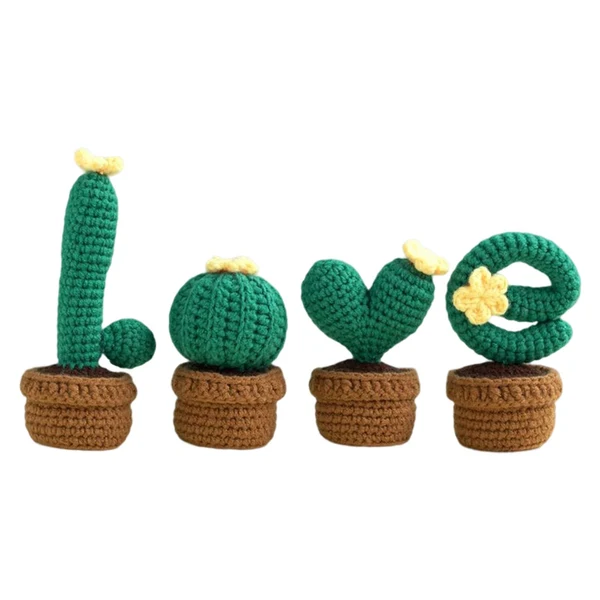 Reliable Maxbell Crochet Kit Accessories Handmade Crocheted Planter for Kids Teens Beginners Deep Green Versatile