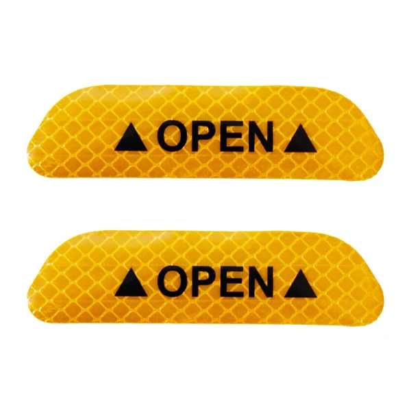 Quality Maxbell 2Pieces Car Door Stickers Reflector Yellow High-Grade