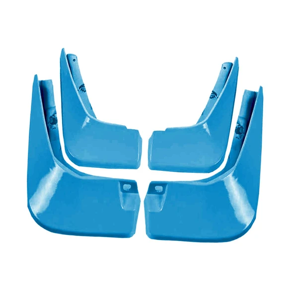 Healthy 4 Pieces Durable Mudguards Mudflaps Fender for Byd Yuan Plus 2022 Blue Minimalist
