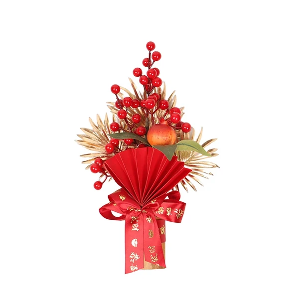 Premium Material Maxbell Chinese New Year Decorations Lucky Tree Ornament Adornment for Living Room Height 30cm Luxury
