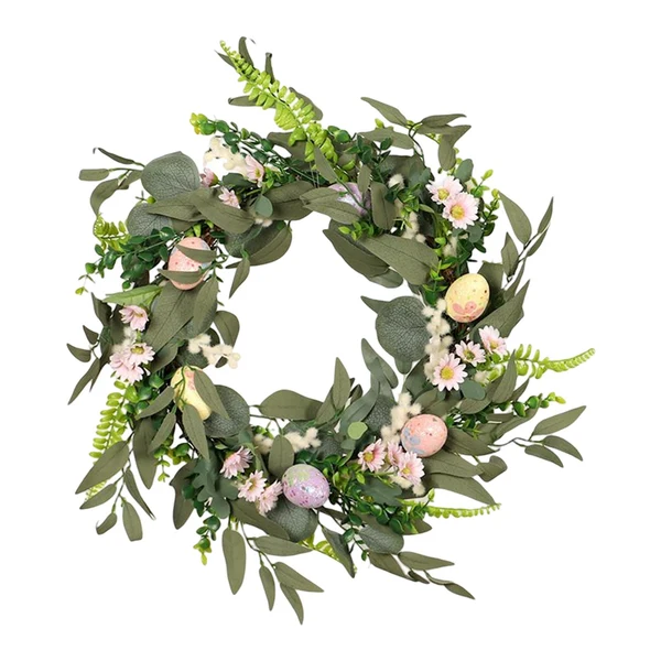Proven Maxbell Easter Egg Garland Front Door Festival Props 17.72inch Eucalyptus Wreath World-Class