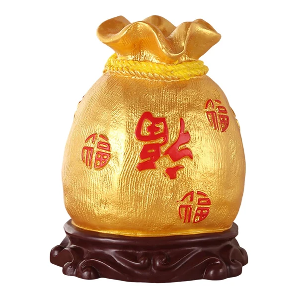 Luxury Maxbell Piggy Bank Crafts Figurine Saving Box Feng Shui Ornament for Home Decoration Inverted Fu Superior