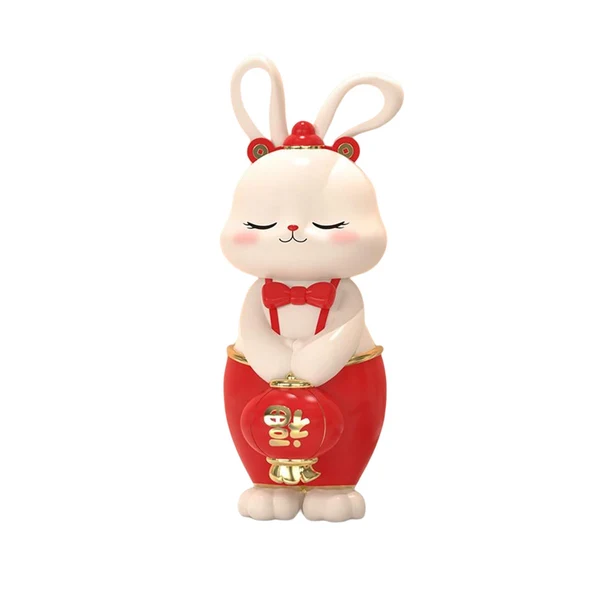 Quality Maxbell Bunny Figurine Miniature Ornament Rabbit Statue for Office Shelf Decorative 7.2cmx8.5cmx18cm Detailed
