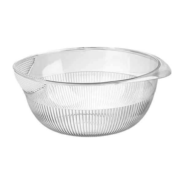 Unique Maxbell Kitchen Colander Container with One Handle Large for Cleaning Washing Fruit White Specialty