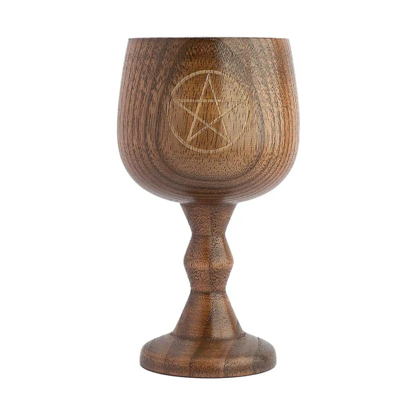 Effective Maxbell Wooden Goblet Milk Mug Water Cup 150ml for Church Bedroom Coffee Original Design