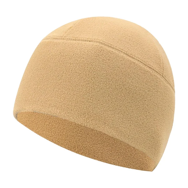 Pure Maxbell Fleece Beanie Hat Winter Lightweight Soft for Snowboard Outdoor Men Women Khaki Smooth