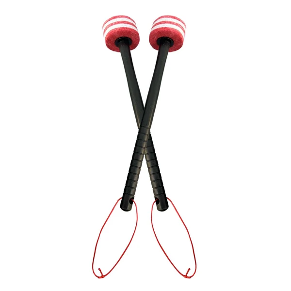 Reusable Maxbell 2 Pieces Drum Mallets Bass Percussion Mallets for Players Drum trumpet Teams 32.5cm Red White Carefully Designed