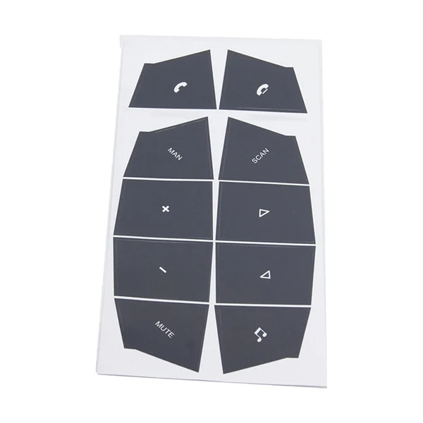 Selected Maxbell Automobile Steering Wheel Button Stickers Interior for Porsche Cars Traditional