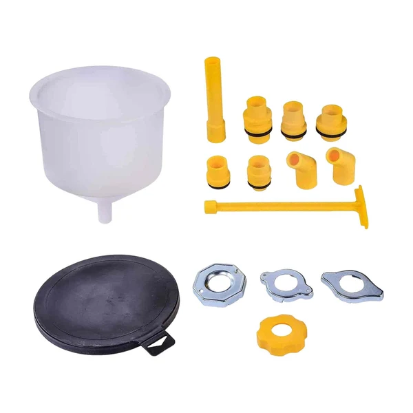 Elegant Maxbell No Spill Coolant Funnel Kit 15 Pieces Fill Securely Without Leaks Durable Versatile