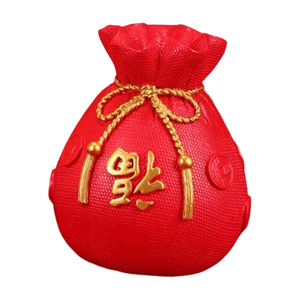 Pure Maxbell Chinese Flower Vase Resin Flower Pot New Year Party Home Plant Planter Decor Red Organic