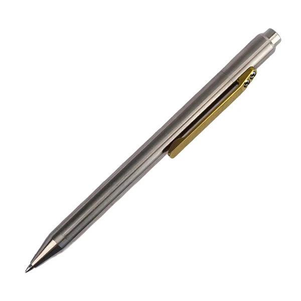 High-Grade Maxbell Retractable Ballpoint Pen Titanium Alloy Gift Ball Pen for Women Men School B Secure