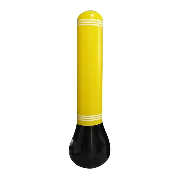 Premium Material Kid Inflatable Tumbler Training Aid Kickboxing for Home Football Fitness Yellow Dependable