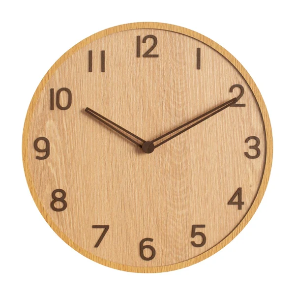Pure 30cm Wooden Wall Clock Round modern Silent Kitchen Hotel Classroom Authentic