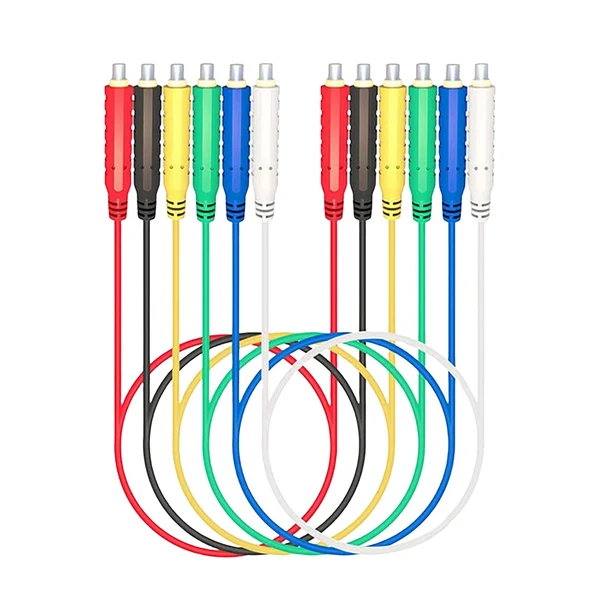 Elite Maxbell 6Pcs Assorted Test Wires Test Leads 20AWG for Circuit Connection Easy-to-Use