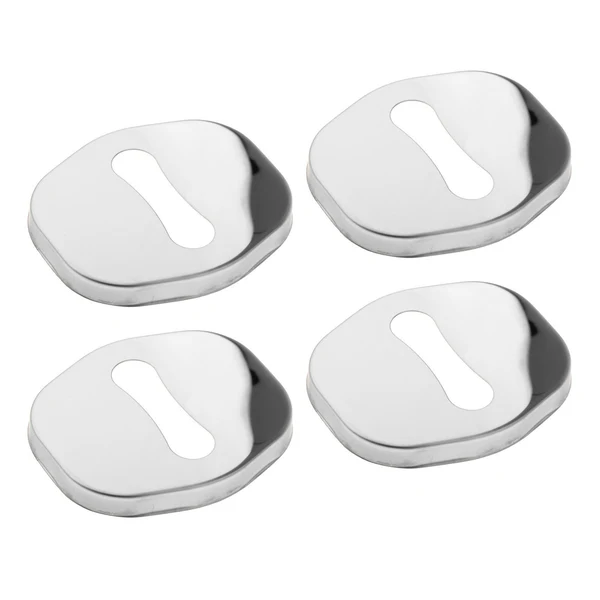 Comfortable 4Pcs Car Door Lock Striker Cover Decor Metal for Byd Yuan Plus Atto 3 Argent Prestigious