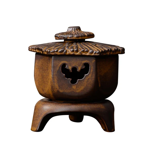 Stylish Maxbell Antique Incense Burner Centerpiece Gift Censer for Patio Desktop Garden Brown Green