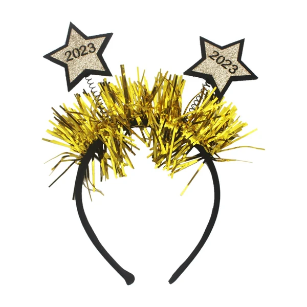 Crafted Maxbell Happy New Year Headband Photo Prop Eve Party Supplies for Kids Adults Breathable