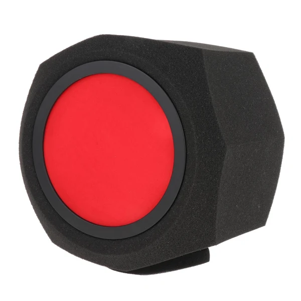 Exceptional Maxbell Microphone Screen Acoustic Sponge for Radio Studio Outdoor Performance Octagonal Red Optimized