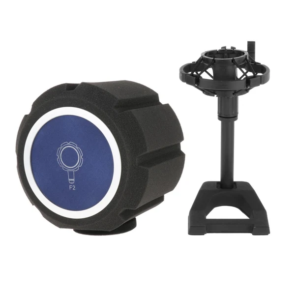 Original Design Maxbell Microphone Screen Acoustic Sponge for Radio Studio Outdoor Performance Mic Sponge Holder Elegant