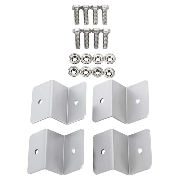 Easy-to-Use Maxbell 4x Bracket for Solar Panel Wall Mount Cabins RV Nuts Roof Mount Garages Expertly Made
