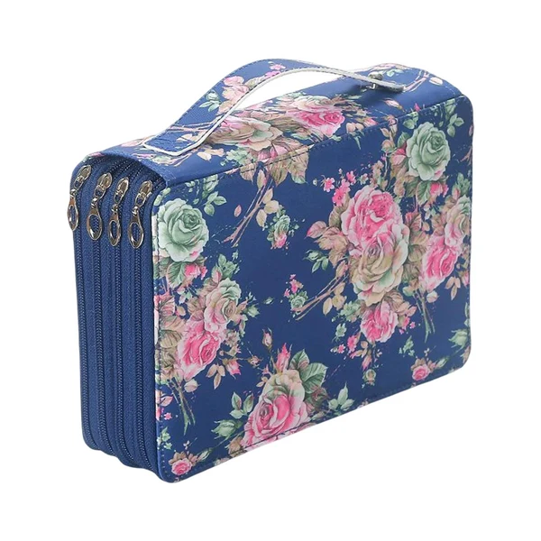User-Friendly Maxbell Pencil Case Storage Stationery Organizer Pen Bag Pouch for Pens Markers Blue Fine