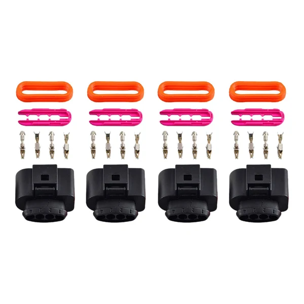 Minimalist Maxbell 4x Ignition Coil Connector Plug Easy Installation for A8 Parts Replace Female Head Convenient