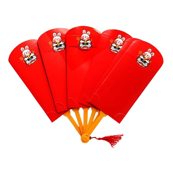 Professional Maxbell Chinese Red Envelopes Hong Bao Red Packet for Birthday New Year Party 6 card slots Elegant
