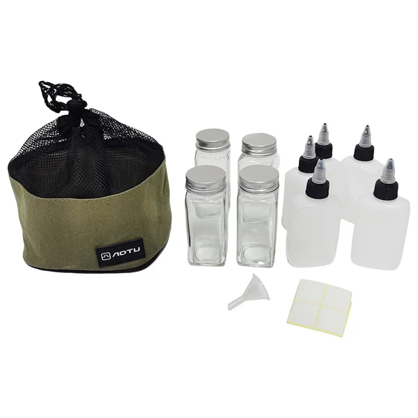 Trendy Maxbell Spice Storage Jars Set Portable Oil Seasoning Container Bottles Spice Holder Verified