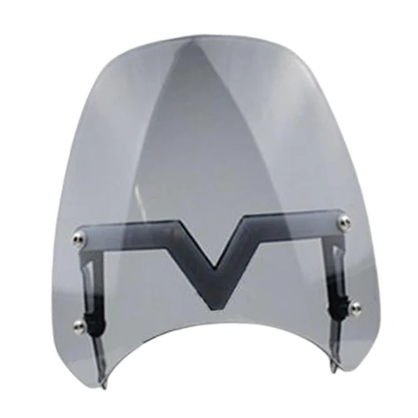 Verified Maxbell Windshield Protector with Day Lights Windproof Replaces for Motorcycle Gray Clean