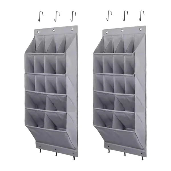 Verified Maxbell Collapsible Door Shoe Rack Organizer Storage Pouch for Wardrobe Home Wall 16 Pockets Advanced