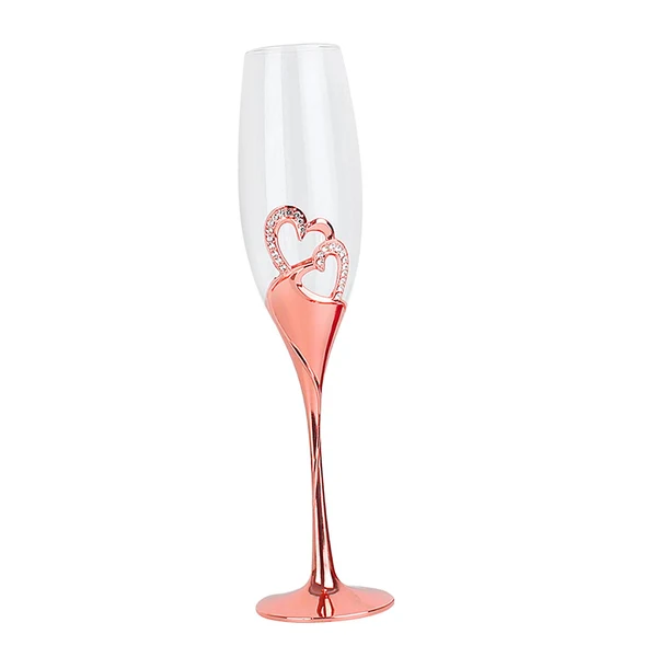 Optimized Maxbell Long Stem Champagne Flute Drinkware Goblet for Birthday Bride Restaurant Rose Aureate Advanced