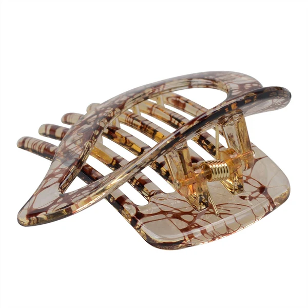 World-Class Maxbell Elegant Hair Clips Casual Headdress fashion for Work Engagement Party Light Coffee Minimalist
