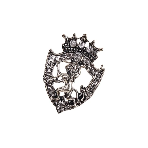 Fashionable Maxbell Brooches Badge Lapel Fashion Animal Retro Jewelry Pin for Shawl Male Men Argent Clean