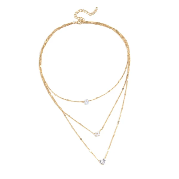 Soft Maxbell Multilayer Pendant Layering Chain Decorate for Anniversary Party Girls Aureate Long-Lasting