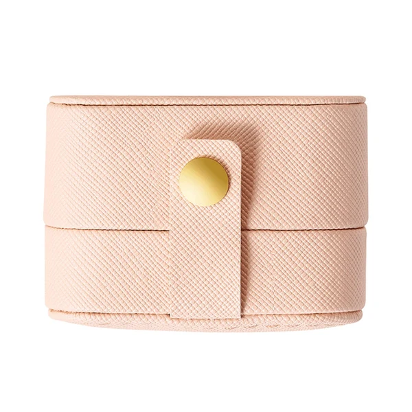 Soft Maxbell Ring Box Multipurpose Durable PU Ring Storage Tray Portable for Brooch Pink Smart