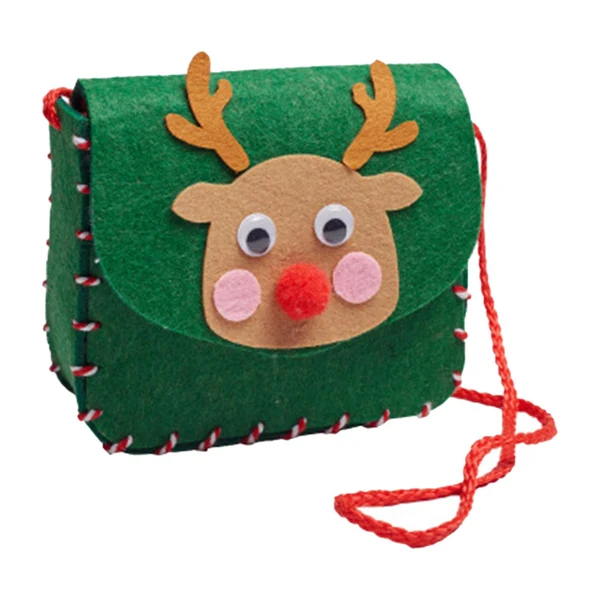 Genuine Maxbell Lovely DIY Shoulder Bag Making Kit Sewing Hand Bag Small for Women Holiday Green Deers Unique