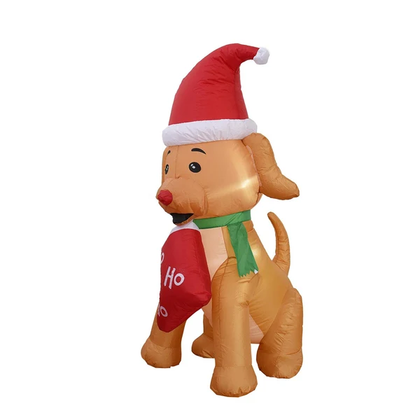 Clean Maxbell Christmas Inflatables with LED Lights for EU Adaptor Yard Puppy Socks Specialty