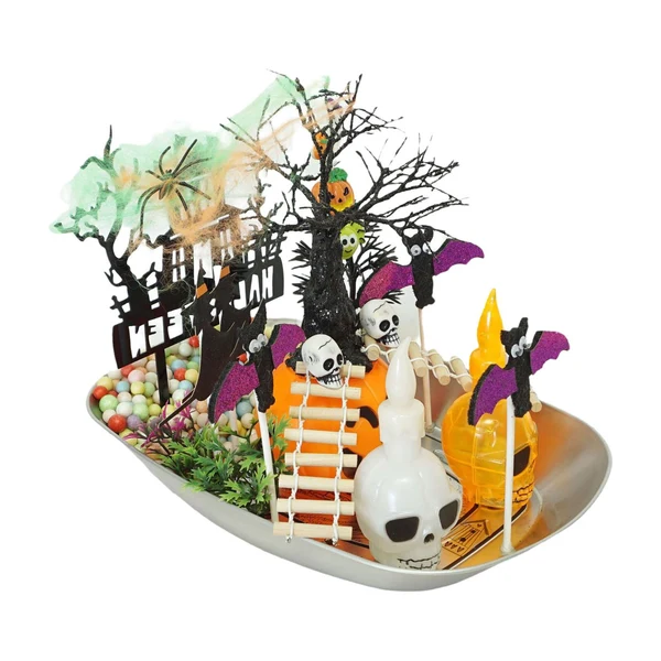Secure Maxbell Christmas Tree Ornament Outdoor Autumn Supplies 6 Pieces for Hallowmas Effective