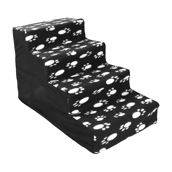 Dependable Maxbell Comfortable Dog Stairs Ladder Ramp Detachable Warm Cover Washable for Bed Black Footprint Expertly Made