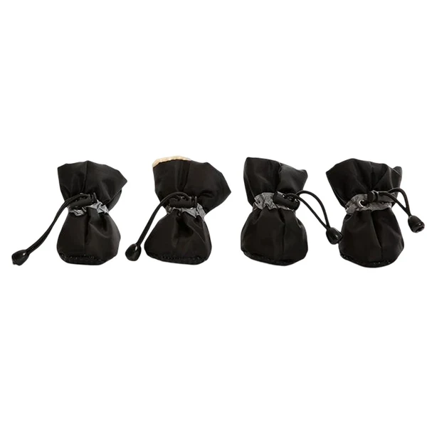 Optimized Maxbell 4Pcs Dog Boots Pet Supplies Comfortable for Outdoor Winter Snow 5 Black 5.5cmx4.5cm Fashionable