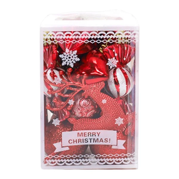 Excellent Maxbell 22x Christmas Decorative Balls Pendants Ornaments for Xmas Indoor Home Red Sustainable