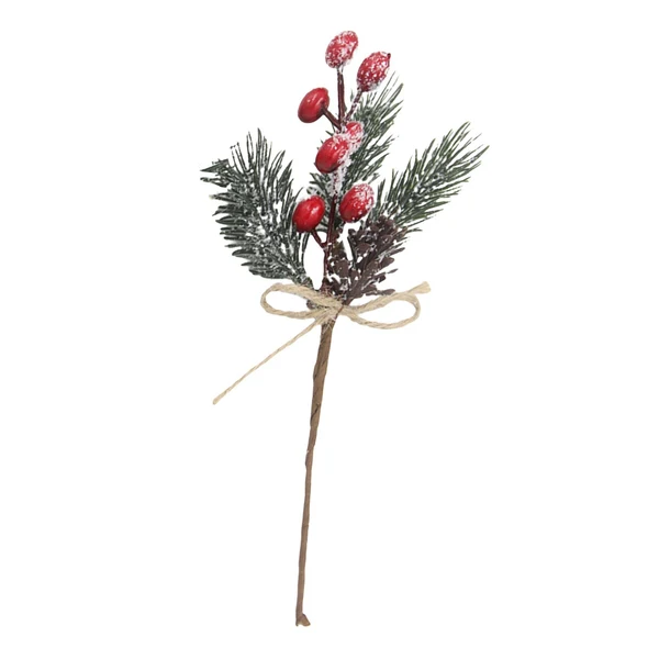 Certified Maxbell Maxbell Mini Christmas Artificial Flower Berries Branches for DIY Farmhouse Indoor red Soft
