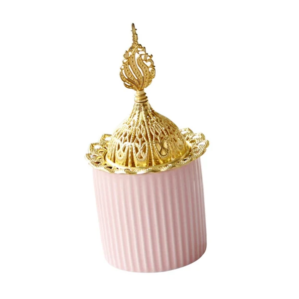 High-Performance Maxbell Maxbell Incense Burner with Lid Gift Incense Cones Holder for Yoga Temple Teahouse Expertly Made