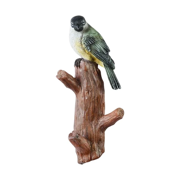Convenient Maxbell Resin Bird Wall Hooks Decorative Clothes Hanger for Bags Bedroom Kitchen Green Bird Next-Generation