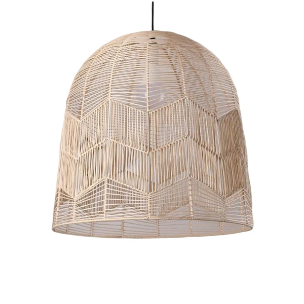 Superior Maxbell Retro Pendant Light Handmade Rattan Lampshade Rustic for Hotel Dining Room StyleA 45CM Breathable