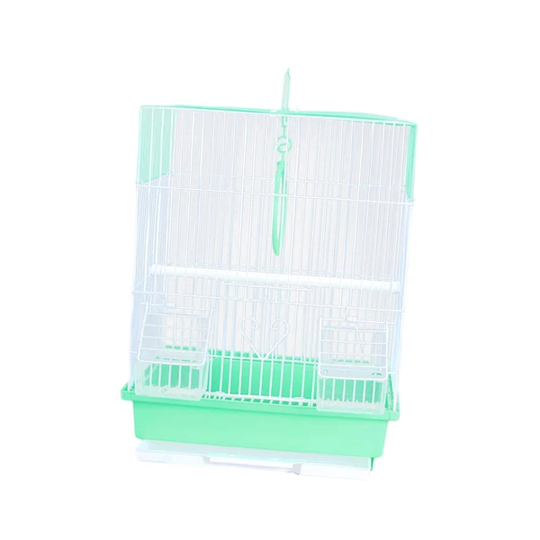 Advanced Maxbell Bird Cage House Pet Supplies Nest Standing Pole Birdcage for Parrot Finches Green Solid