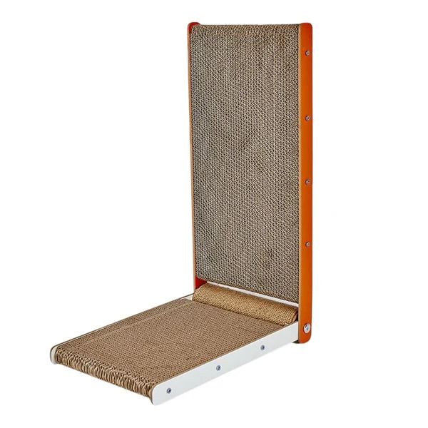 Superior Maxbell Vertical Cat Scratcher Cardboard Cat Scratching Pad Thickened for indoor Style B Solid