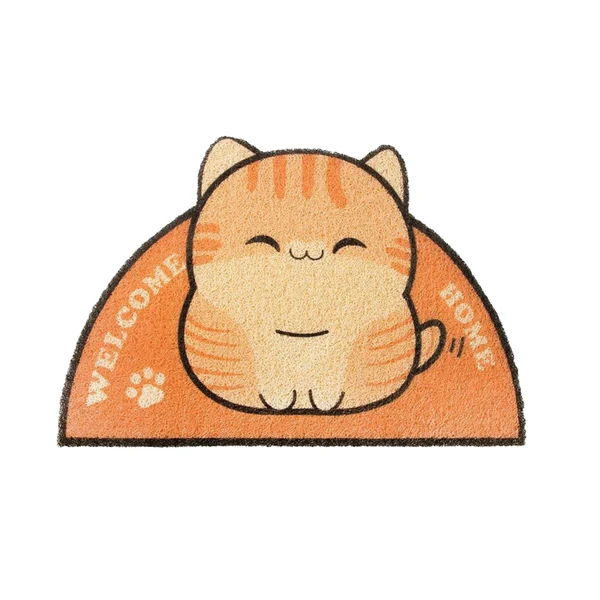 Clean Maxbell Cat Mat Placemat Toilet Litter Tray Kitty Washable Pet Floor Kitten Orange Breathable